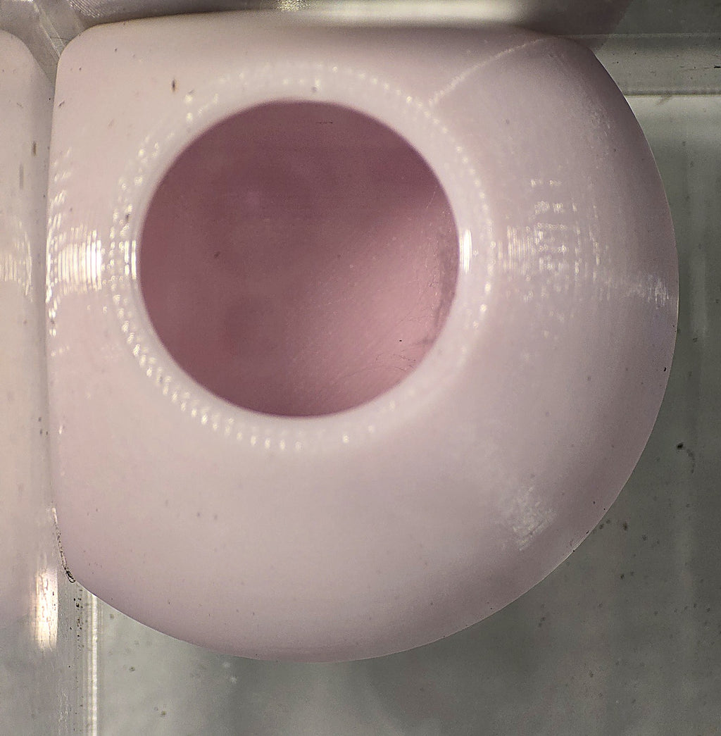 Corner Hide - pink 3D-printed magnetic corner hide for jumping spider enclosures
