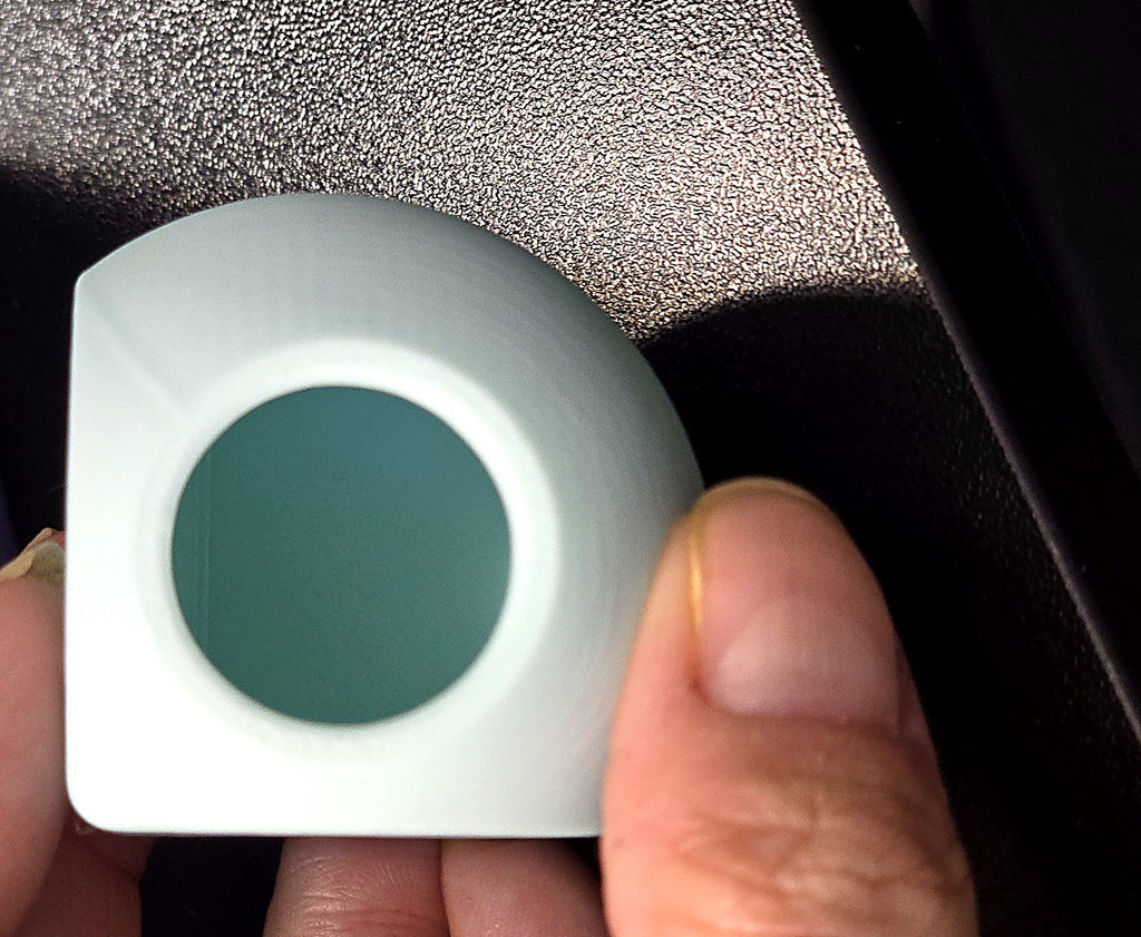 Corner Hide - teal 3D-printed magnetic corner hide for jumping spider enclosures