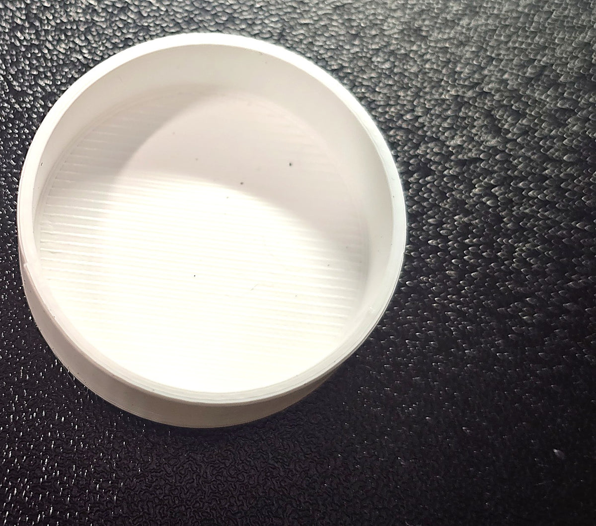 Feeder Bowl - top view of 3D-printed feeder bowl