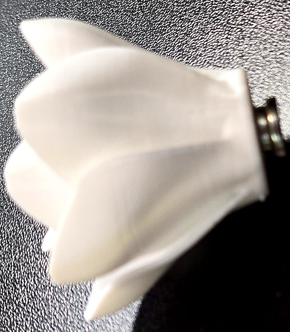 Flower Hide - large size side view showing magnetic mount