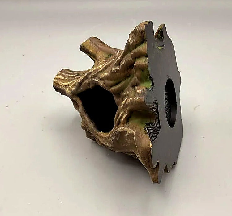 Root Hideout - angled view showing the magnetic mount base