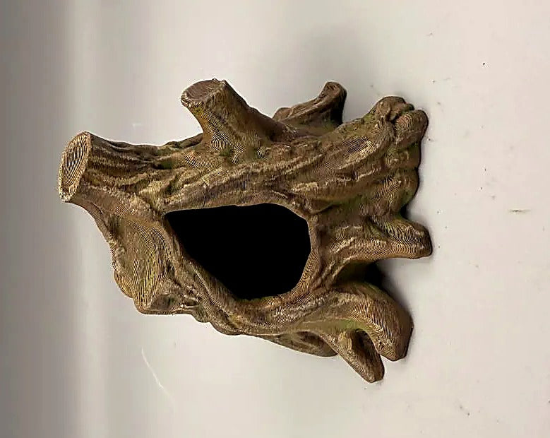Root Hideout - magnetic root hideout for jumping spider enclosures